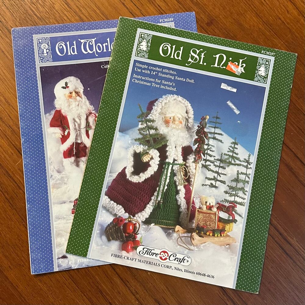 2 Fibre Craft Old Santa Patterns